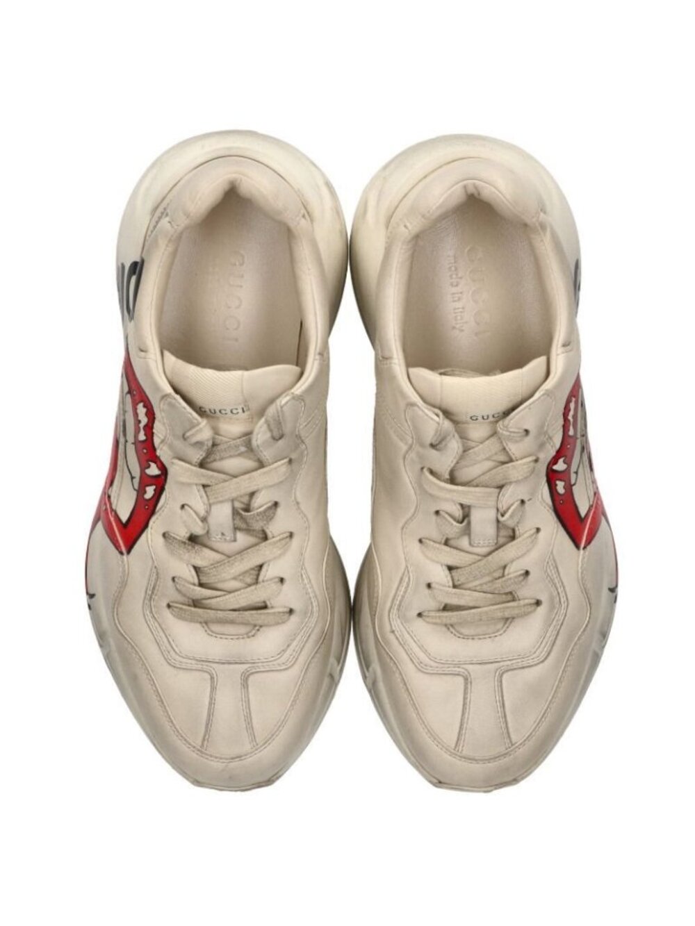 Gucci Lytton lip Print Sneakers 8 - Picture 4 of 5